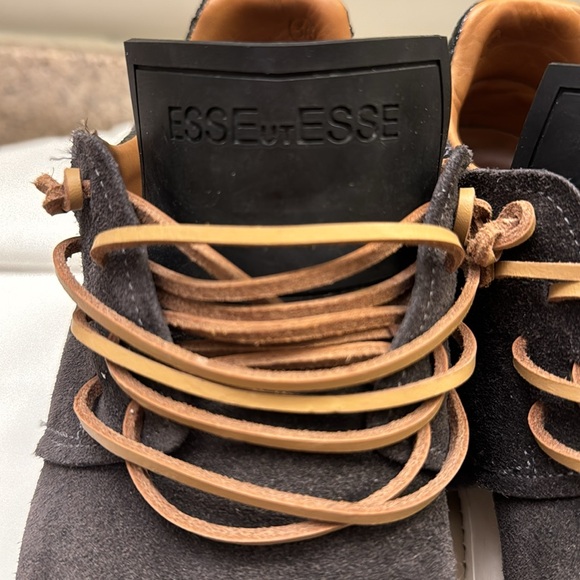 EsseUtEsse Charcoal Suede Fringe Sz 38 - Picture 9 of 9